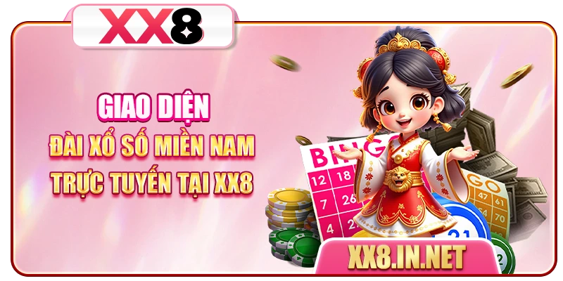 Giao diện đài xổ số miền Nam trực tuyến tại XX8